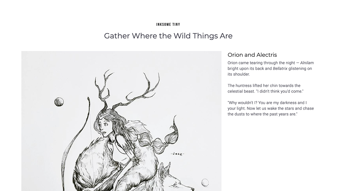 Inksome Tiny portfolio website example Inksome Tiny portfolio website example